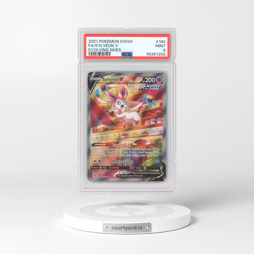 2021 Pokémon Sword & Shield Evolving Skies #184 Sylveon V - Holo Full Art (PSA 9 MINT)