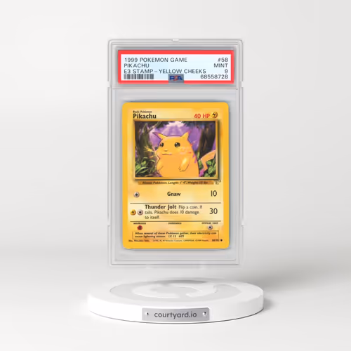 1999 Pokémon Game #58 Pikachu - E3 Stamp-Yellow Cheeks (PSA 9 MINT)