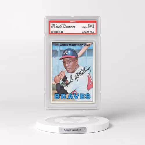1967 Topps #504 Orlando Martinez (PSA 8 NM-MT)