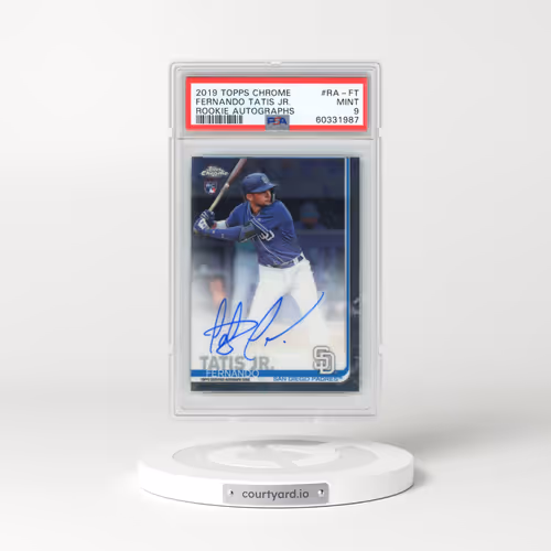2019 Topps Chrome Rookie Autographs #RAFT Fernando Tatis Jr. (PSA 9 MINT)