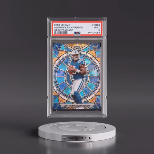 2023 Panini Mosaic Stained Glass #SG23 Anthony Richardson (PSA 9 MINT)
