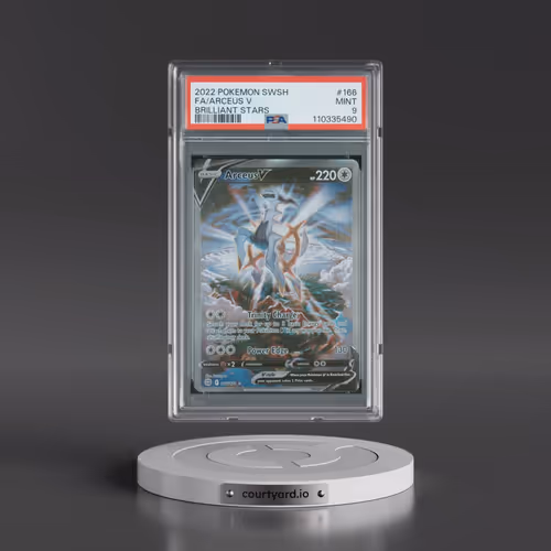 2022 Pokémon Sword & Shield Brilliant Stars #166 Arceus V - Holo Full Art (PSA 9 MINT)