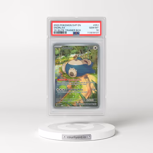 2023 Pokémon Svp EN-SV Black Star Promo #051 Snorlax - 151 Elite Trainer Box (PSA 10 GEM MINT)