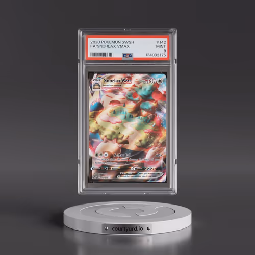 2020 Pokémon Sword & Shield #142 Snorlax Vmax - Full Art (PSA 9 MINT)