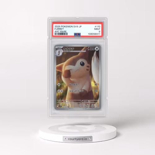 2025 Pokémon SV9-Battle Partners #110 Furret - Art Rare (PSA 9 MINT)