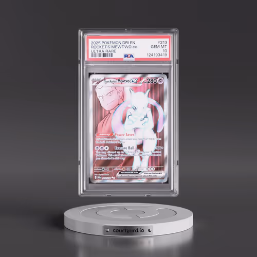 2025 Pokémon Dri EN-Destined Rivals #213 Team Rocket's Mewtwo EX - Holo Ultra Rare (PSA 10 GEM MINT)