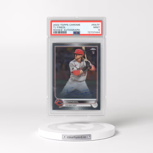 2022 Topps Chrome Rookie Autographs #RATF TJ Friedl (PSA 9 MINT)