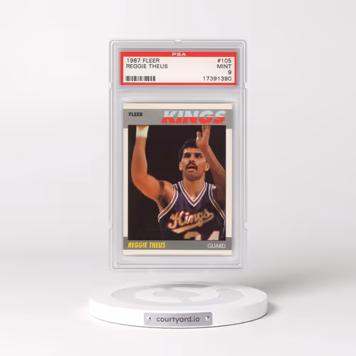 1987 Fleer #105 Reggie Theus (PSA 9 MINT)