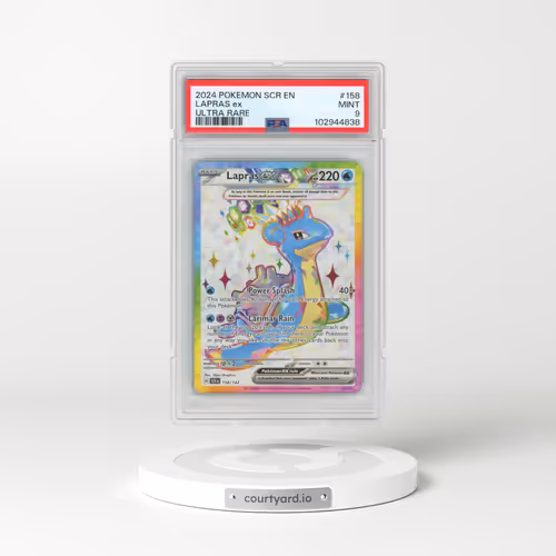 2024 Pokémon Scr EN-Stellar Crown #158 Lapras EX - Holo Ultra Rare (PSA 9 MINT)