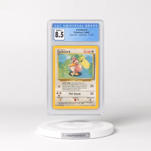 1999 Base Set #27 Farfetch'd (CGC 8.5 NM-MT+)