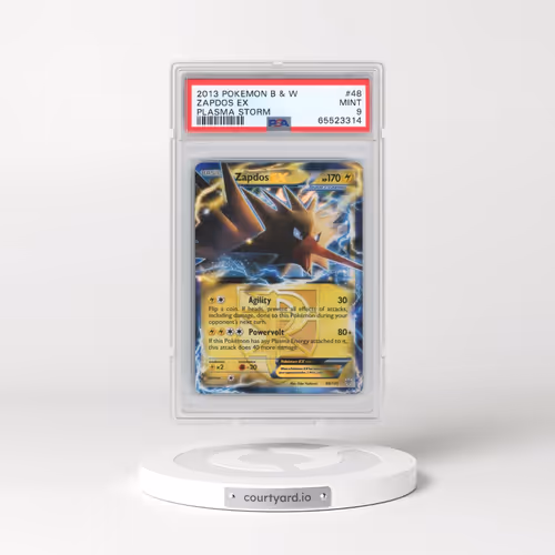 2013 Pokémon Black & White Plasma Storm #48 Zapdos EX - Holo (PSA 9 MINT)
