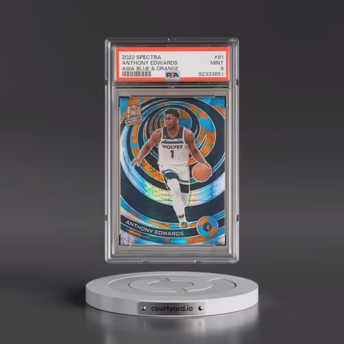 2022 Panini Spectra #81 Anthony Edwards - Asia Blue & Orange (PSA 9 MINT)
