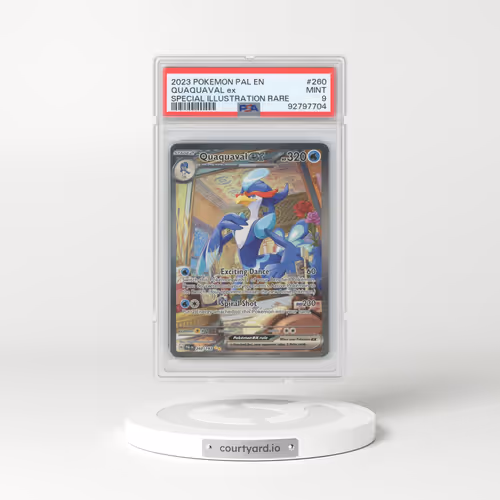 2023 Paldea Evolved #260 Quaquaval EX - Full Art Holo (PSA 9 MINT)
