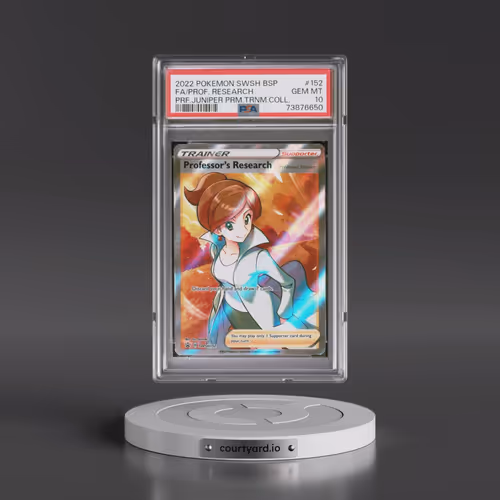 2022 Pokémon Swsh Black Star Promo #152 Professor's Research - Full Art Professor Juniper Premium To