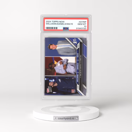 2024 Topps Now #DTRIP Caleb Williams/Drake Maye/Jayden Daniels (PSA 10 GEM MINT)
