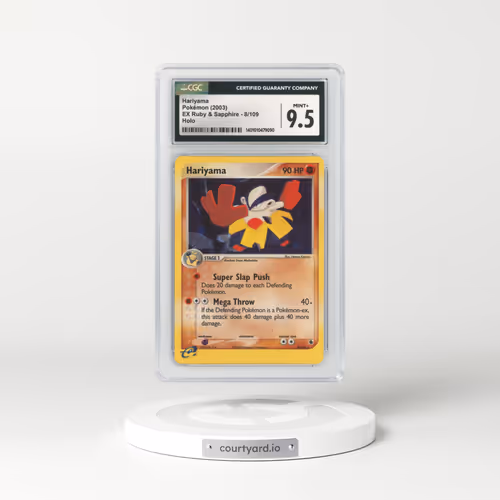 2003 EX Ruby & Sapphire #8 Hariyama - Holo With "e" Symbol (CGC 9.5 MINT+)