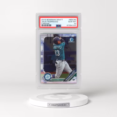 2019 Bowman Draft #BDC60 Julio Rodriguez - Chrome (PSA 10 GEM MINT)