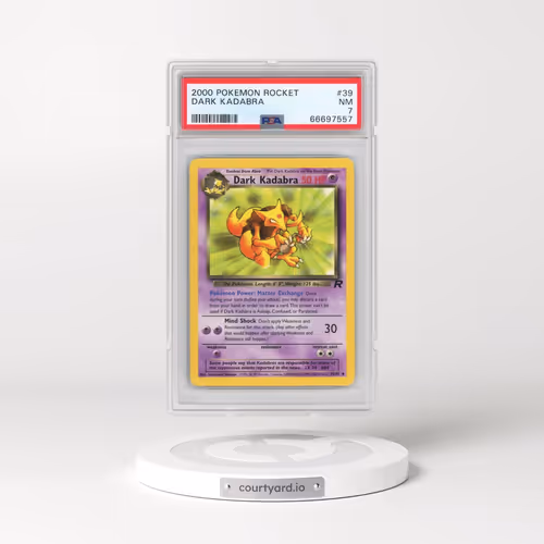 2000 Pokémon Rocket #39 Dark Kadabra (PSA 7 NM)