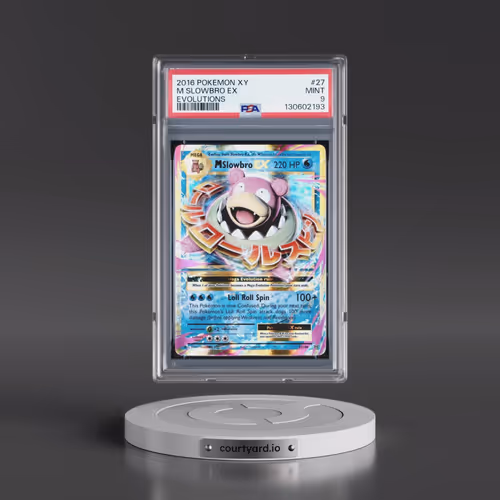 2016 Pokémon XY Evolutions #27 M Slowbro EX - Holo (PSA 9 MINT)