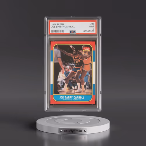 1986 Fleer #14 Joe Barry Carroll (PSA 9 MINT)