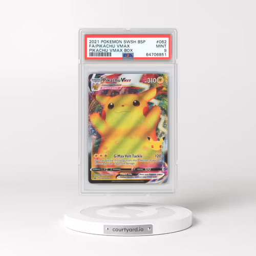 2017 Black Star Promos - Sword & Shield #062 Pikachu VMAX - Holo Celebrations Figure Collection - Pikachu VMAX (PSA 9 MINT)