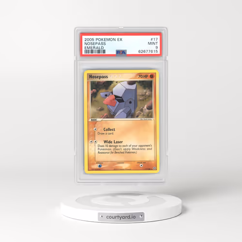 2005 EX Emerald #17 Nosepass (PSA 9 MINT)