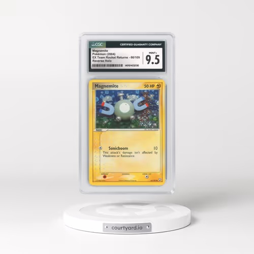 2004 EX Team Rocket Returns #66 Magnemite - Holo (CGC 9.5 MINT+)