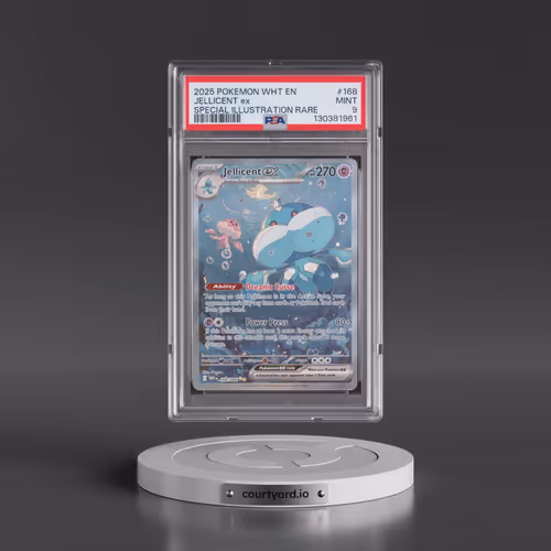 2025 Pokémon Wht EN-White Flare #168 Jellicent EX - Holo Special Illustration Rare (PSA 9 MINT)