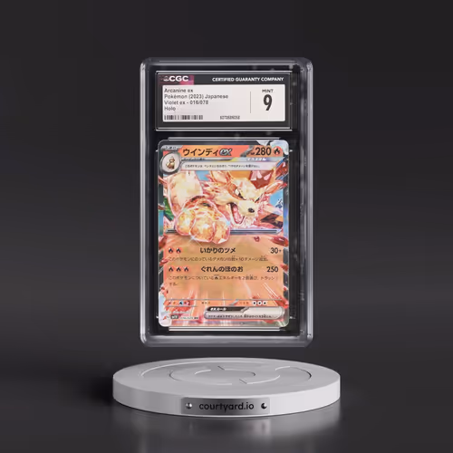 2023 Violet ex #016/078 Arcanine ex - Holo (CGC 9 MINT)