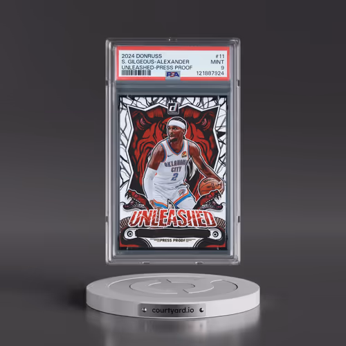 2024 Panini Donruss Unleashed #11 Shai Gilgeous-Alexander - Press Proof (PSA 9 MINT)