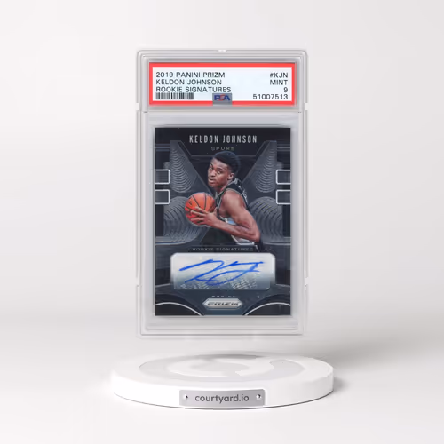 2019 Panini Prizm Rookie Signatures #KJN Keldon Johnson (PSA 9 MINT)