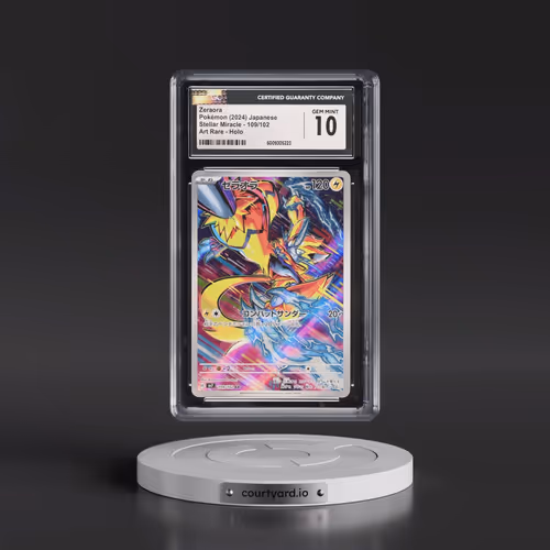 2024 Stellar Miracle #109/102 Zeraora - Art Rare Holo (CGC 10 GEM MINT)