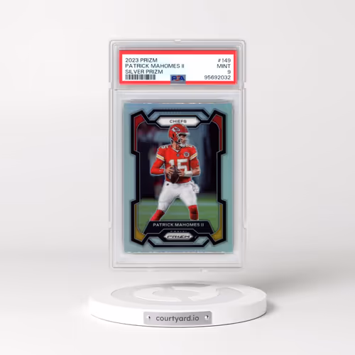 2023 Panini Prizm #149 Patrick Mahomes II - Silver Prizm (PSA 9 MINT)