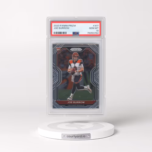 2020 Panini Prizm #307 Joe Burrow (PSA 10 GEM MINT)