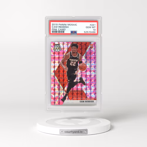 2019 Panini Mosaic #241 Cam Reddish - Pink Camo (PSA 10 GEM MINT)