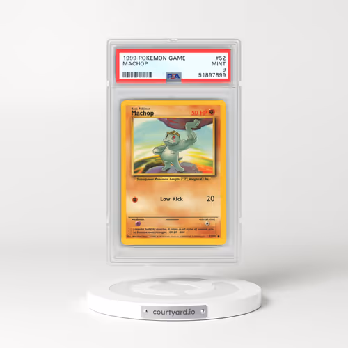 1999 Pokémon Game #52 Machop (PSA 9 MINT)