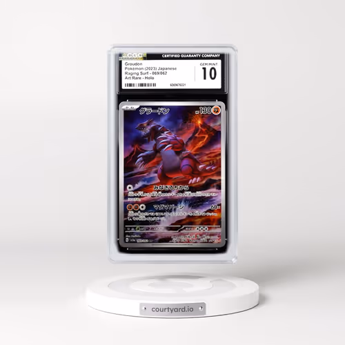 2023 Raging Surf #069/062 Groudon - Art Rare Holo (CGC 10 GEM MINT)