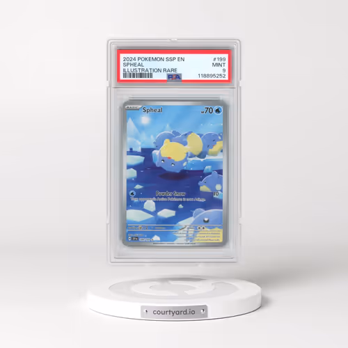 2024 Pokémon Ssp EN-Surging Sparks #199 Spheal - Illustration Rare (PSA 9 MINT)