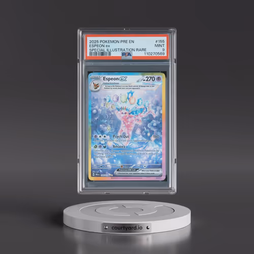 2025 Pokémon Pre EN-Prismatic Evolutions #155 Espeon EX - Holo Special Illustration Rare (PSA 9 MINT