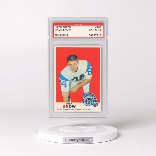 1969 Topps #256 Jack Snow (PSA 6 EX-MT)