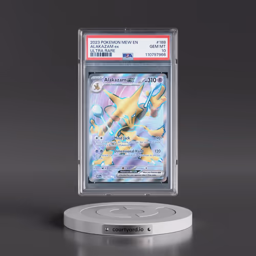 2023 Pokémon Mew EN-151 #188 Alakazam EX - Holo Ultra Rare (PSA 10 GEM MINT)