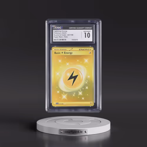 2023 Pokémon Svi EN-Scarlet & Violet #257 Basic Lightning Energy - Hyper Rare (CGC 10 GEM MINT)