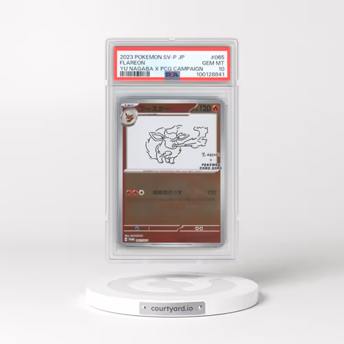 2023 Pokémon SV-P Promo #065 Flareon - YU Nagaba X Pokemon Card Game Campaign (PSA 10 GEM MINT)