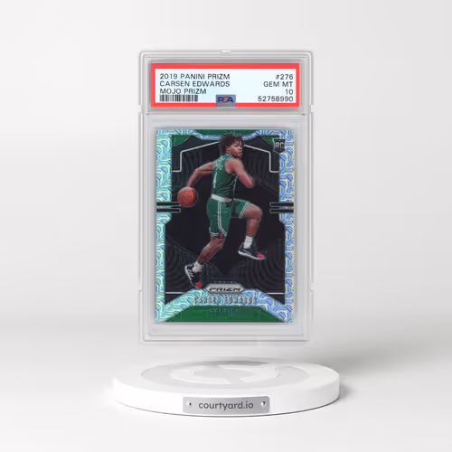 2019 Panini Prizm #276 Carsen Edwards - Mojo Prizm (PSA 10 GEM MINT)