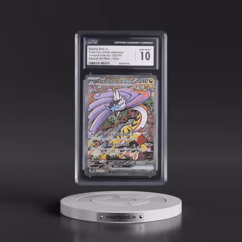 2024 High Class Pack: Terastal Fest ex - sv8a #222/187 Raging Bolt ex - Special Art Rare Holo (CGC 1