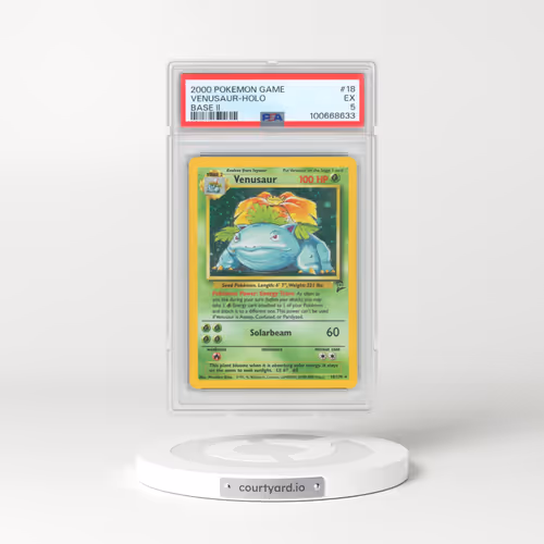 2000 Pokémon Game Base II #18 Venusaur - Holo (PSA 5 EX)