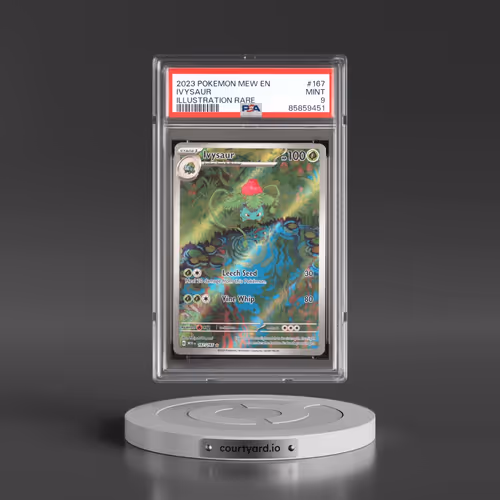 2023 Pokémon Mew EN-151 #167 Ivysaur - Illustration Rare (PSA 9 MINT)