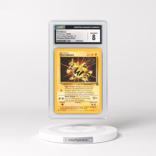 1999 Black Star Promo #2 Electabuzz (CGC 8 NM-MT)