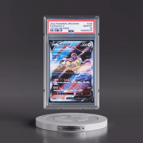 2022 Pokémon Sword & Shield Vstar Universe #218 Raikou V - Holo Full Art (PSA 10 GEM MINT)