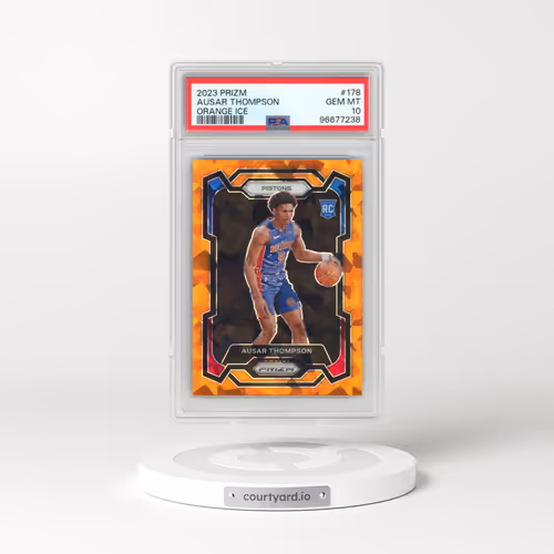 2023 Panini Prizm #178 Ausar Thompson - Orange Ice (PSA 10 GEM MINT)